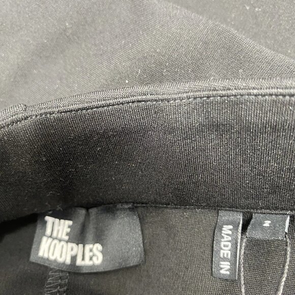 NEW THE KOOPLES Women’s Milano Smooth Crepe Flared Pants Black Size US 6 / TG 2 - Picture 9 of 9